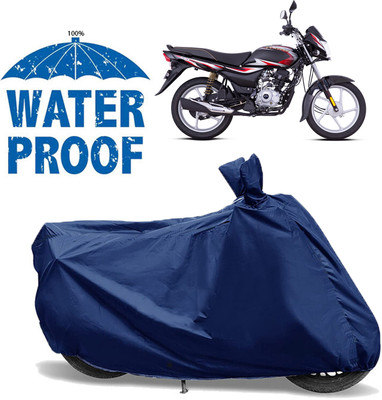 AutoGalaxy Waterproof Two Wheeler Cover for Bajaj(Platina 100, Blue)