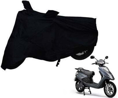 SK AUTO Waterproof Two Wheeler Cover for Ampere(Black)