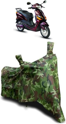 ATBROTHERS Waterproof Two Wheeler Cover for Hero Electric(Electric Optima Plus, Multicolor, Green)