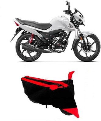 MELVIS Two Wheeler Cover for Honda(Livo, Black, Red)