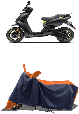 SUGASHRI Waterproof Two Wheeler Cover for Ather(450 X, Orange, Blue)