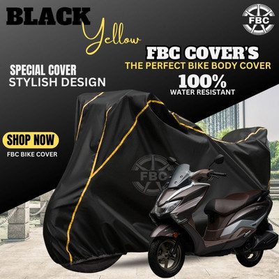 AUTOCAD Waterproof Two Wheeler Cover for Suzuki(Burgman Street, Black)