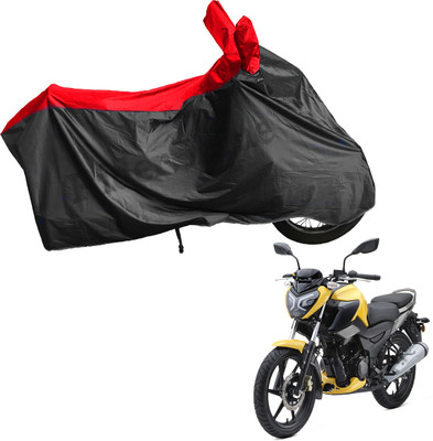 RiderShine Two Wheeler Cover for TVS(Raider, Red, Black)