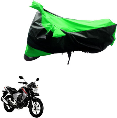 MMSSTAR Waterproof Two Wheeler Cover for Honda(Dazzler, Black, Green)