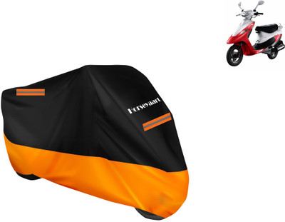 Horseyaart Waterproof Two Wheeler Cover for TVS(Pep+, Orange)