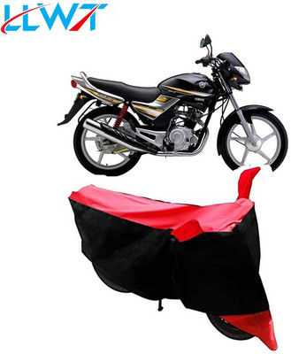 KPIND Waterproof Two Wheeler Cover for Yamaha(Libero, Black, Red)