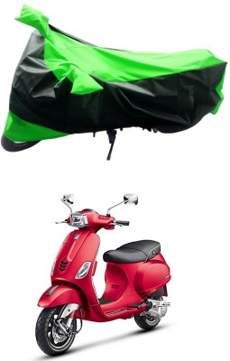 Mdstar Waterproof Two Wheeler Cover for Piaggio(Vespa SXL 150, Green, Black)