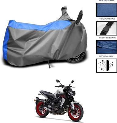 DeepShakshi AUTOMOTIVE Two Wheeler Cover for Yamaha(MT 9, Grey, Blue)