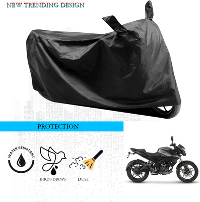 ANTHUB Waterproof Two Wheeler Cover for Bajaj(Pulsar 160 NS DTS-i, Black)