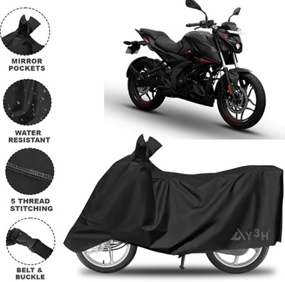 Y3H Waterproof Two Wheeler Cover for Bajaj(Pulsar N160, Black)