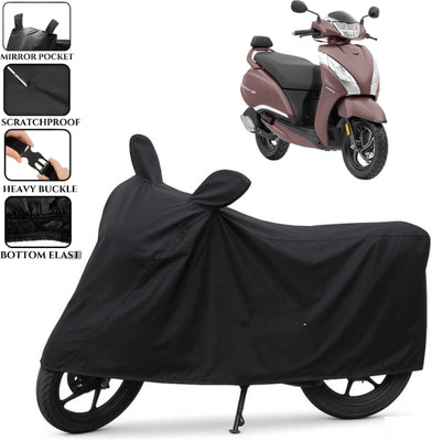 TENNYC Waterproof Two Wheeler Cover for TVS(Jupiter 125, Black)