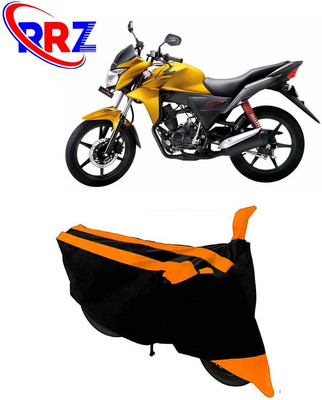 RRZ Waterproof Two Wheeler Cover for Honda(CB Twister, Black, Orange)