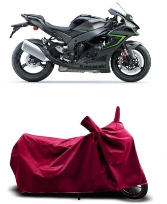 Coxtor Waterproof Two Wheeler Cover for Kawasaki(Ninja ZX-10R, Maroon)