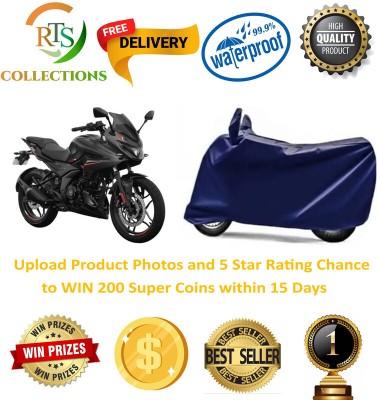 Mdstar Waterproof Two Wheeler Cover for Bajaj(Pulsar 250 BS6, Blue)