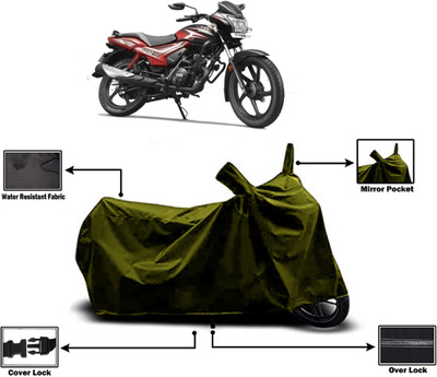 Amexride Two Wheeler Cover for TVS(Star City Plus, Green)