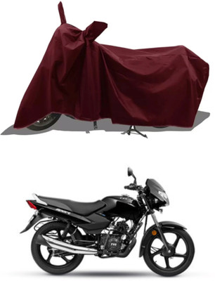Mdstar Waterproof Two Wheeler Cover for TVS(Sport, Maroon)