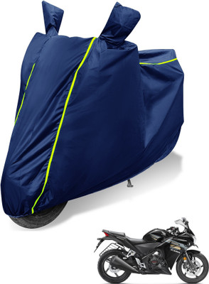 Auto Hub Waterproof Two Wheeler Cover for Honda(CBR 250R, Blue)