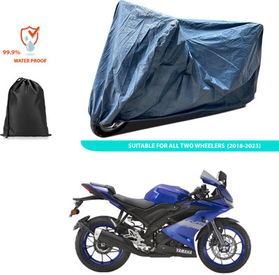 PAGORA Waterproof Two Wheeler Cover for Yamaha(YZF R15 V3 BS6, Blue)