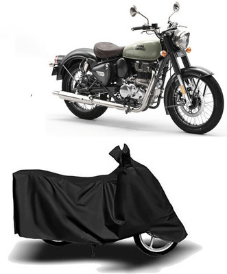 Mdstar Waterproof Two Wheeler Cover for Royal Enfield(Interceptor 650, Black)