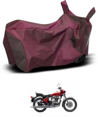 CODOKI Waterproof Two Wheeler Cover for Royal Enfield(Bullet Electra Twinspark, Maroon)