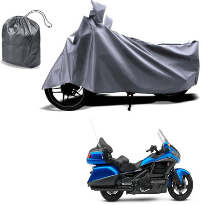 Autoinnovation Waterproof Two Wheeler Cover for Honda(Gold Wing, Grey)