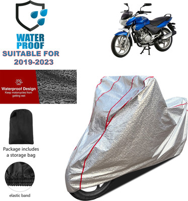 PAGORA Waterproof Two Wheeler Cover for Bajaj(Discover 135, Silver)