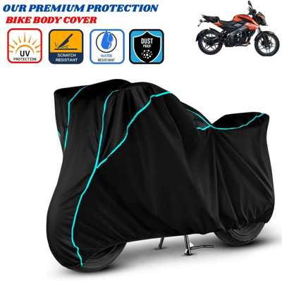 Delphinium Waterproof Two Wheeler Cover for Bajaj(Pulsar NS125, Black)