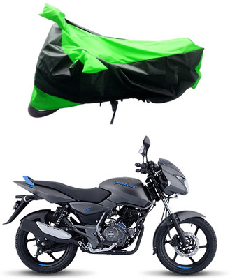 Mdstar Waterproof Two Wheeler Cover for Bajaj(Pulsar 125 Neon, Green, Black)