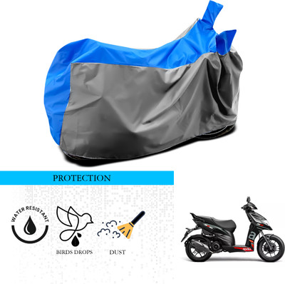 ANTHUB Waterproof Two Wheeler Cover for Aprilia(SR 150, Grey, Blue)