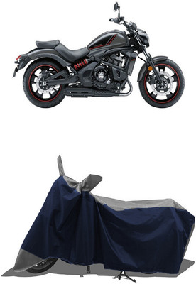 SUGASHRI Waterproof Two Wheeler Cover for Kawasaki(Vulcan S BS6, Grey, Blue)