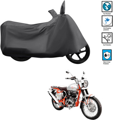 CODOKI Waterproof Two Wheeler Cover for Royal Enfield(Bullet Trials 350, Grey)