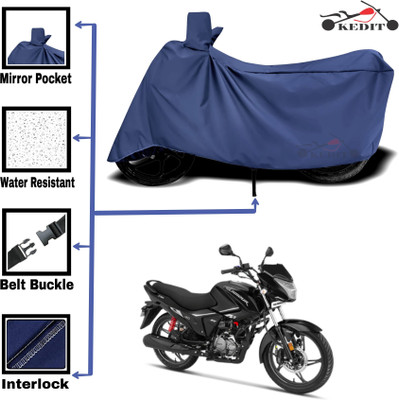 KEDIT Two Wheeler Cover for Hero(Glamour Programmed FI, Blue)
