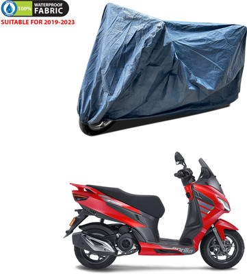 PAGORA Waterproof Two Wheeler Cover for Aprilia(SXR 160 BS6, Blue)