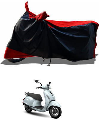DeepShakshi AUTOMOTIVE Waterproof Two Wheeler Cover for Bajaj(Chetak, Red)