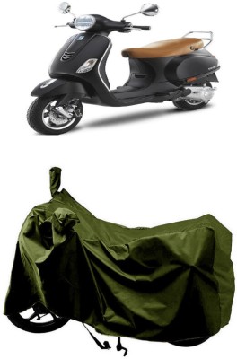 SUGASHRI Waterproof Two Wheeler Cover for Vespa(Vespa VXL 150, Green)