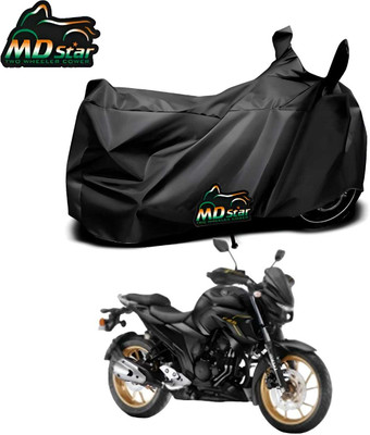 Mdstar Waterproof Two Wheeler Cover for Yamaha(FZ25, Black)