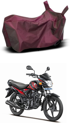 MMSSTAR Waterproof Two Wheeler Cover for Suzuki(Hayate, Maroon)
