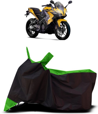 VESMEI Two Wheeler Cover for Bajaj(Pulsar SS400 BS6, Green)