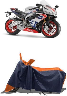 SUGASHRI Waterproof Two Wheeler Cover for Aprilia(RS 660, Orange, Blue)