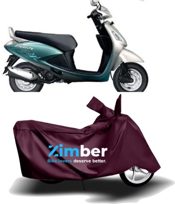 ZIMBER Two Wheeler Cover for Hero(Pleasure, Maroon)