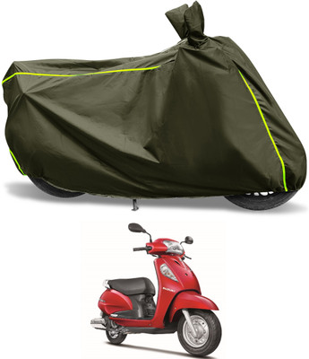 Euro Care Waterproof Two Wheeler Cover for Suzuki(Access SE, Green)