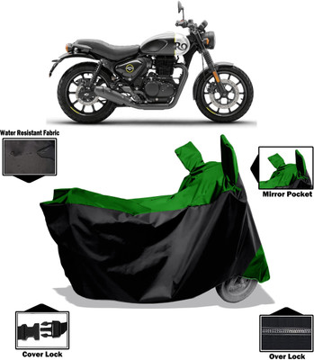Amexride Two Wheeler Cover for Royal Enfield(Hunter 350, Green)