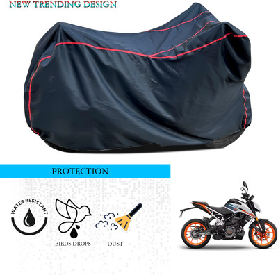 ANTHUB Waterproof Two Wheeler Cover for KTM(125 Duke, Black)