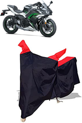 Amexride Two Wheeler Cover for Kawasaki(Ninja 650 BS6, Black)