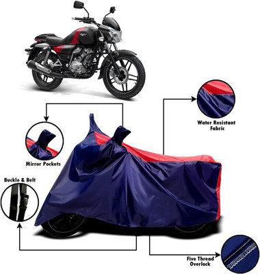 DeepShakshi AUTOMOTIVE Two Wheeler Cover for Bajaj(V 150, Red, Blue)