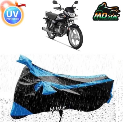 Mdstar Waterproof Two Wheeler Cover for TVS(Activa 4G, Blue, Black)