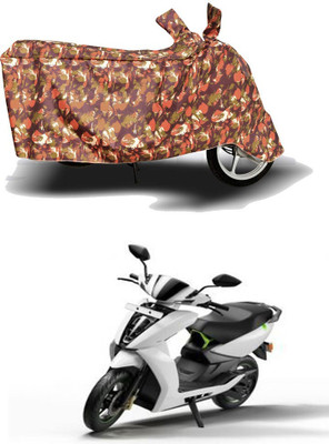 DeepShakshi AUTOMOTIVE Waterproof Two Wheeler Cover for 22Motors(Flow, Red)