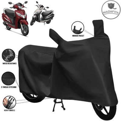 MADAFIYA Waterproof Two Wheeler Cover for Honda(Activa 6G, Black)