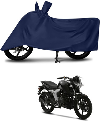 KEDIT Two Wheeler Cover for TVS(Apache RTR 160 4V, Blue)