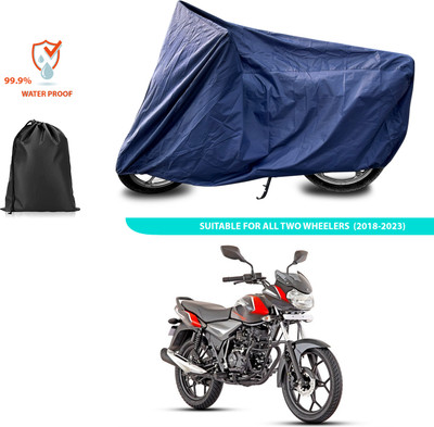 CODOKI Waterproof Two Wheeler Cover for Bajaj(Discover 110, Blue)